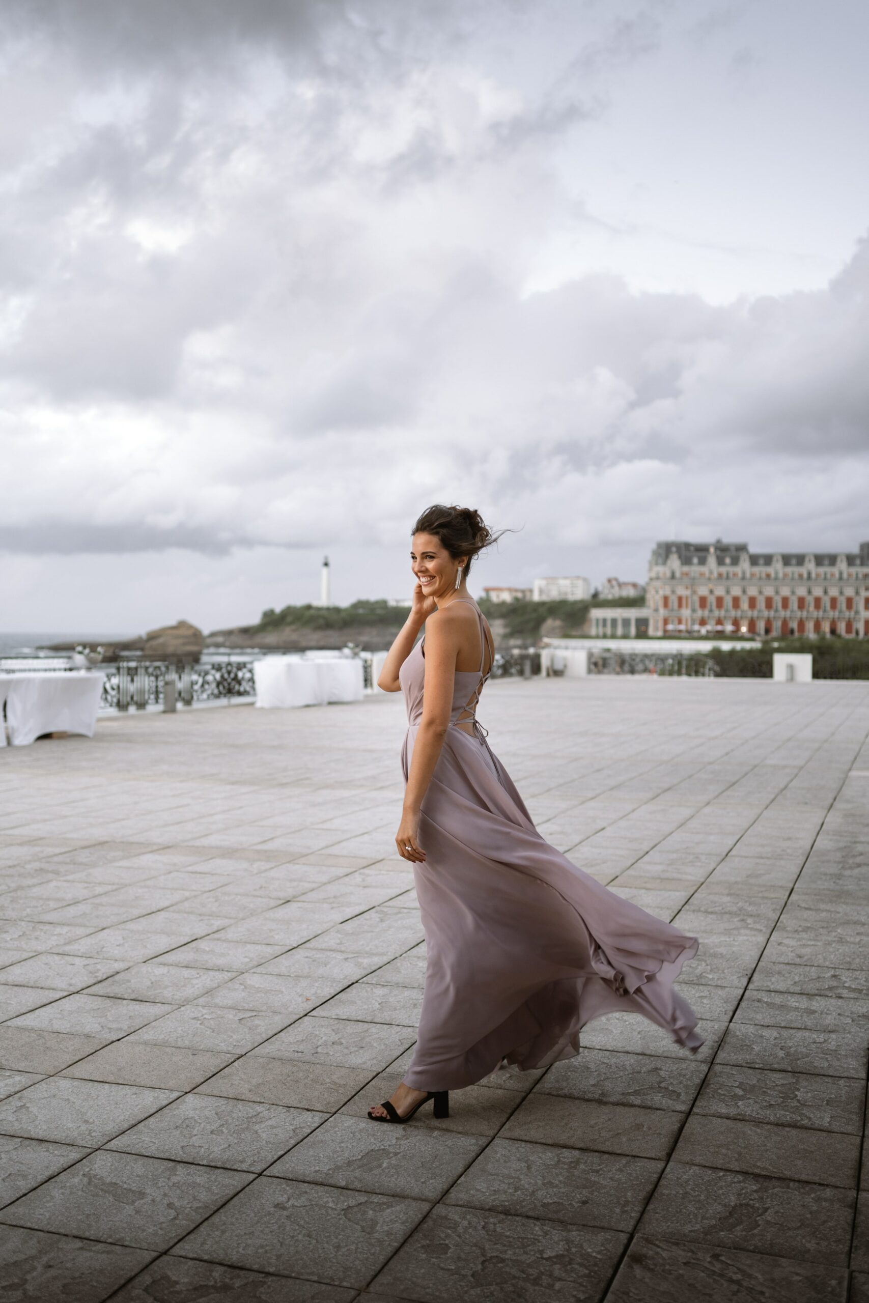 Shooting des miss à l'hotel du palais à Biarritz
