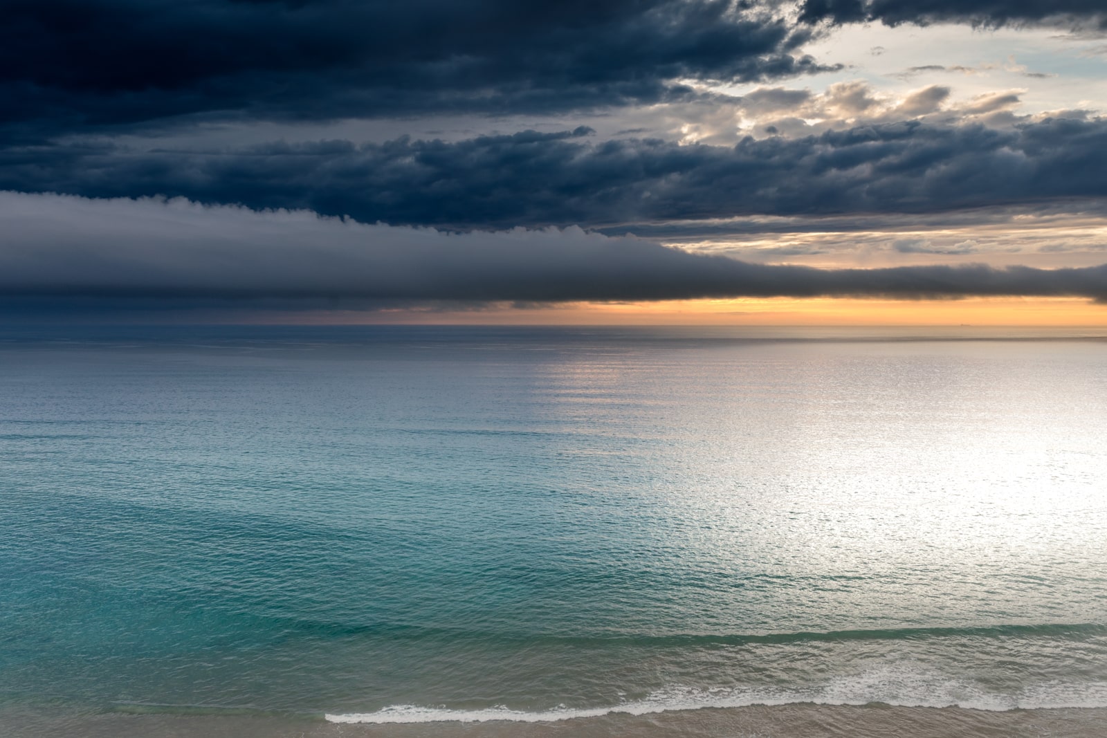 Arrivée d'une tempête sur la côte basque